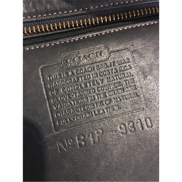 Coach vintage black leather shoulder handbag - Picture 9 of 9